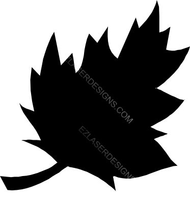 Leaf Silhouette: EZ Laser Designs